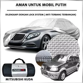 Cover Mobil / Sarung Mobil Mitsubishi KUDA Merk FUSION R / Cover Mobil Putih