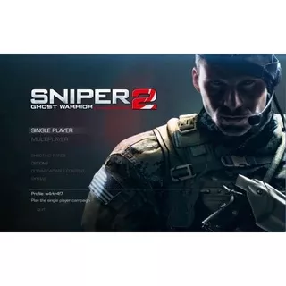Game PC  Sniper 2 Ghost Warrior  Two DVD Disk