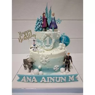 FROZEN CAKE UKURAN 15 + 10 CM