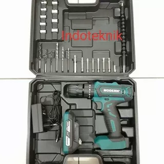 MESIN BOR CAS BATERAI TEMBOK 20V / MESIN BOR CORDLESS TEMBOK MODERN M16SET