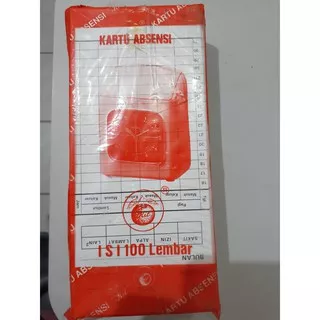 Kartu absen Jeruk (1 pack isi 100 lembar)