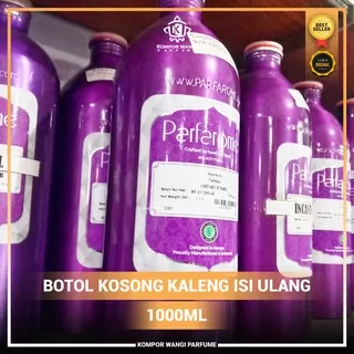 Kaleng 1 Liter Ml Silver Botol Alumunium Kosong Buat Bibit Parfum bekas