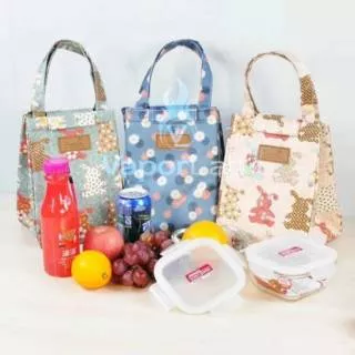 016 insulated lunch bag cooler bag tas bekal kotak makan rantang lucu