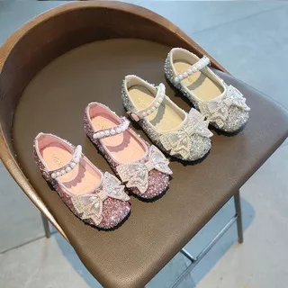 BA959 - Sandal Flat Mutiara Fashion Anak Import