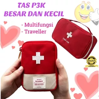 Tas Medis Tempat Obat P3K Mini Tas Obat Travel Kotak P3K Mini Kotak P3K First Aid P3K Mobil Tas P3K Traveling Travel Serbaguna Multifungsi Bahan Awet Kokoh COD