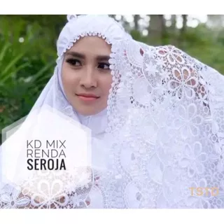 Mukena Bordir Renda Mewah Lebaran Dewasa Dari Tasikmalaya Putih Cantik Bahan Katun Ori