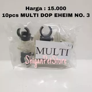 MULTI DOP EHEIM NO 3 10pcs - Dop Tempelan Pipa Bening / Selang Aquarium