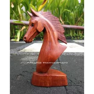 Patung Kepala Kuda Tinggi 25cm