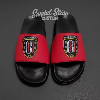 SENDAL SLOP LOGO BALI UNITED RINGAN DAN NYAMAN CUSTOM