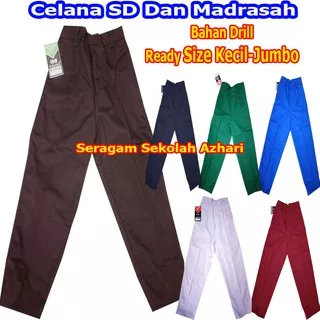 Celana Pramuka Sd Panjang Polos-Celana Pamuka SD Panjang JUMBO-Seragam Pramuka SD Laki Laki-Seragam Pramuka SD-Celana Pramuka