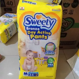 SWEETY BRONZE PANTS M 34+2 TIPE CELANA BISA COD | PAMPERS SWEETY M34 | POPOK SWEETY M34+2