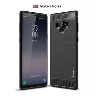 Case Ipaky Carbon Fiber SAMSUNG A5 2017 NOTE 9 S10E Softcase Shockproof TPU