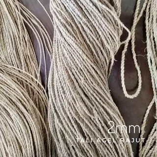 Tali agel bukan tali goni bahan Souvenir tali paperbag tali Undangan Rajut 2mm 250 meter