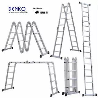 TANGGA LIPAT 6.9 METER / ALUMUNIUM MULTIPURPOSE LADDER DENKO MAL4x6