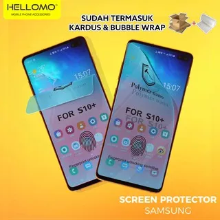 Screen Protector Samsung Full Screen Curve Polymer Nano Glass Cover Anti Gores Samsung
