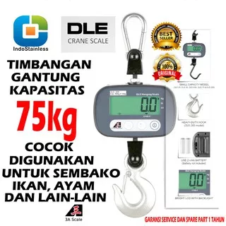 [PROMO!!] TIMBANGAN GANTUNG DIGITAL CRANE SCALE DLE KAPASITAS 75KG 200KG 300KG