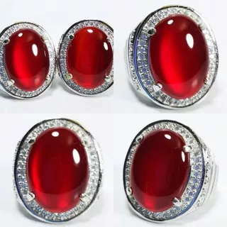 Natural Red Carnelian Baron Pacitan Super Merah Giwang Kristal Air Luber