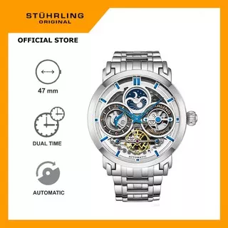 Jam Tangan Pria Swiss Automatic Stuhrling Luciano Bracelet 371B-03