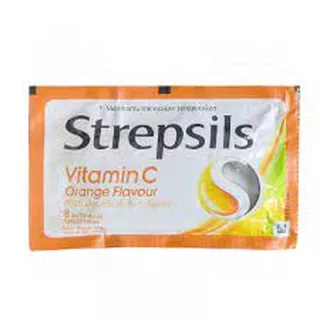 Strepsils Permen Pelega Tenggorokan Orange - 8 Butir