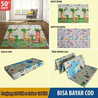 KARPET LIPAT 180cmx200cmx8mm FOAM PRINTING PLAYMATE,KARPET LIPAT MOTIF EDUKASI ANAK