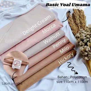 Basic Voal || Jilbab Segiempat Polos ORI umama scarf [Part 2]