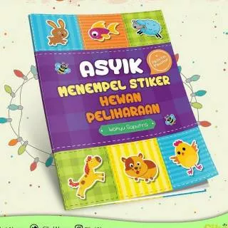 Asyik Menempel Stiker Hewan Peliharaan - Buku TK / PAUD -