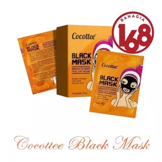 Sachet Cocottee Black mud Face Mask BPOM / Brightening Peel Off Mask (1 pcs)