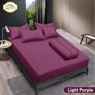 GROSIR SEPREI #Vallery Quincy Sprei King B2 ( 180 x 200 ) - LIGHT PURPLE