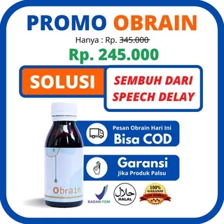 Obrain Obat Speech Delay Nutrisi Anak Terlambat Bicara Herbal Original Untuk Kesehatan Anak Bisa Juga Menyembuhkan Anak Autis dan ADHD Terdaftar Bpom Aman Tanpa Efek Samping