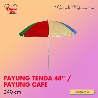 Payung Tenda 48 (240 cm) / Payung Cafe / Payung Pantai