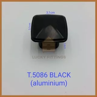 Tarikan 5086 Black ALUMINIUM Handle Hitam Kotak Laci Pintu Dapur Kitchen Lemari Rumah Handel Kabinet