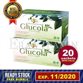 GLUCOLA STEVIA 1 BOX Isi 20 SACHET ORIGINAL DARI MCI MGI