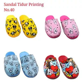 sandal Tidur Printing Dewasa / sandal tidur bts / sandal dewasa / sandal boneka