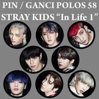 [READY STOCK] PIN 58 atau Ganci Polos 58 STRAY KIDS In Life Gantungan Kunci Kpop Murah