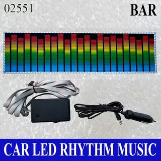 Lampu LED Music BAR - Car LED Rhythm Music - Lampu Disco - LED Sticker