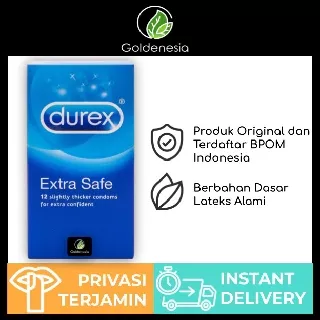 Kondom durex extra safe isi 12 pcs original