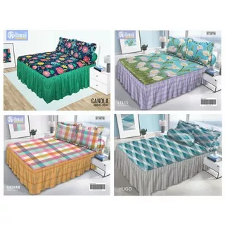 Sprei Rumbai Hawai Ukuran Double King 180x200  No.1 - My Love Group - Motif Esthetic - Minimalis - Flowers - Hawaii