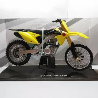 Diecast Miniatur Motor Trail Suzuki 450 Motocross 1:12 Harga Murah