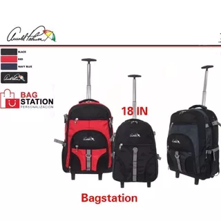 ARNOLD PALMER BACKPACK TROLI TROLLEY 18 IN ORIGINAL TAS CABIN TAS RANSEL LAPTOP MULTIFUNGSI 2 IN 1 KNOCK DOWN