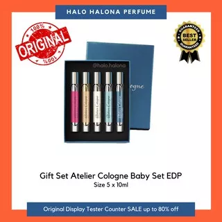 Gift Set Atelier Cologne 5pcs Set Box Segel Parfum Original Authentic Tester Display