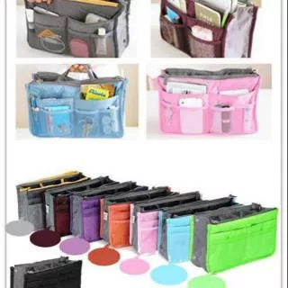 Korean bag in bag organizer / tas organizer/ korean dual bag / organizer bag impor