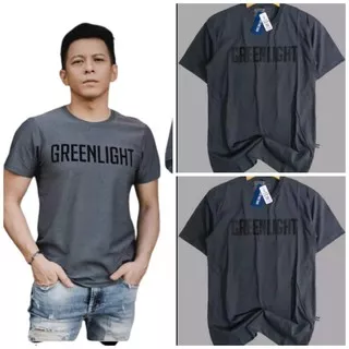 KAOS DISTRO GREENLIGHT MEN T-SHIRT NEW ARRIVAL BEST SELLER ABU GREENLIGHT SIMPLE SIZE M L XL