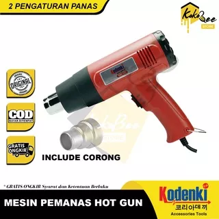 Hot air gun - Heat gun kodenki alat mesin pemanas stiker kaca film cat - Air hot gun blower pemanas listrik - Pistol pemanas angin