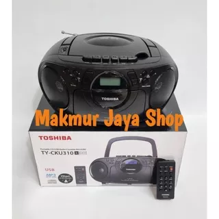 Mini Compo CD Player/Tape Kaset/Radio Toshiba TY-CKU310K Black Original