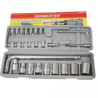 KENMASTER KUNCI SHOCK SET 27 PCS kunci shocket Kenmaster