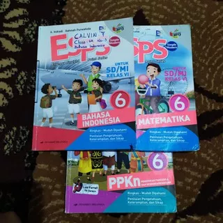 BUKU PAKET ESPS 6 SD (B.INDONESIA,MATEMATIKA, PPKN,IPS,IPA,PJOK)