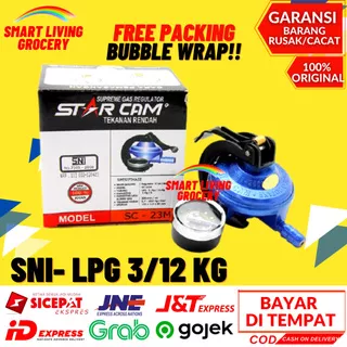 STAR CAM SC-23M Regulator Gas LPG Meter Tekanan Rendah Star Cam SC 23 M