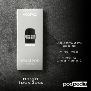 Voopoo Vinci Pod 0.8 ohm Cartridge Authentic | compatible Drag Nano 2 Vinci Q