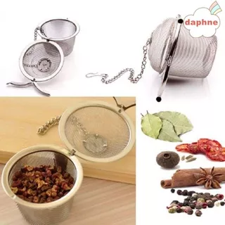 DAPHNE Practical Herbal Infuser Teakettle Mesh Filter Tea Ball Spice Strainer Reusable Kitchen Leaf Stainless Steel