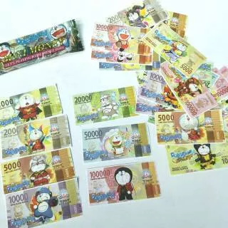 Mainan Uang Uangan Mini Money Toys Doraemon Princess Naruto Boboiboy Lucu Murah